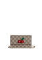 ADL Watches GG Supreme Cherry Crystal Mini Bag Chain Shoulder Crossbody