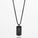 Pig & Hen DOGTAG NECKLACE - BLACK AGATE
