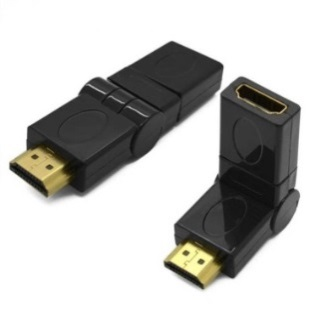 Adapter HDMI F.->HDMI M 180