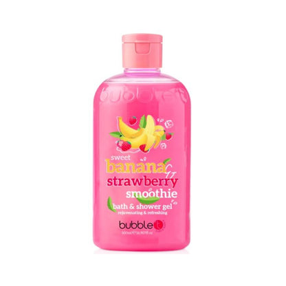 Bubble T Bath &amp; Shower Gel Strawberry &amp; Banana 500ml