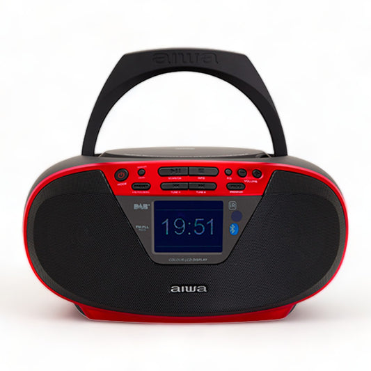 Radio Boombox Portative me DAB+, CD, Bluetooth dhe USB AIWA BBTU-500DAB/RD