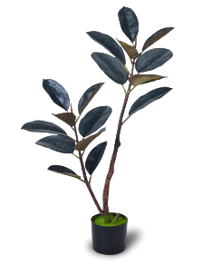 Bimë artificiale Dark Rubber Tree, 120 cm