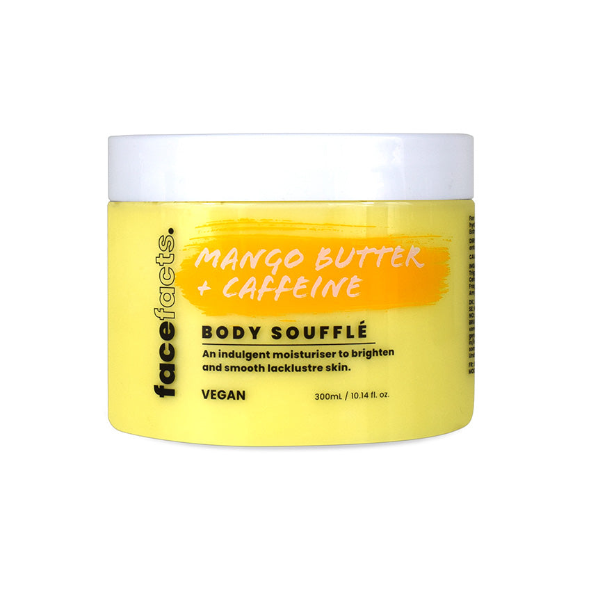 Face Facts Mango Butter + Caffeine Body Souffle Moisturiser - 300g