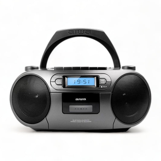 Radio Boombox Portative me Kasetë, Bluetooth dhe AM/FM AIWA BBTC-550MG