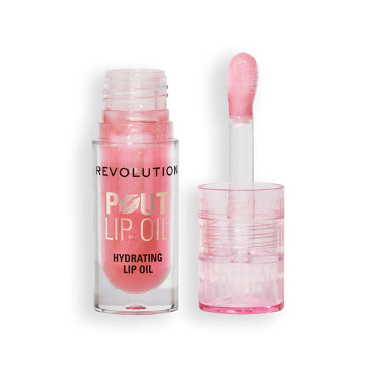 Revolution Pout Lip Oil - Glam Pink Shimmer