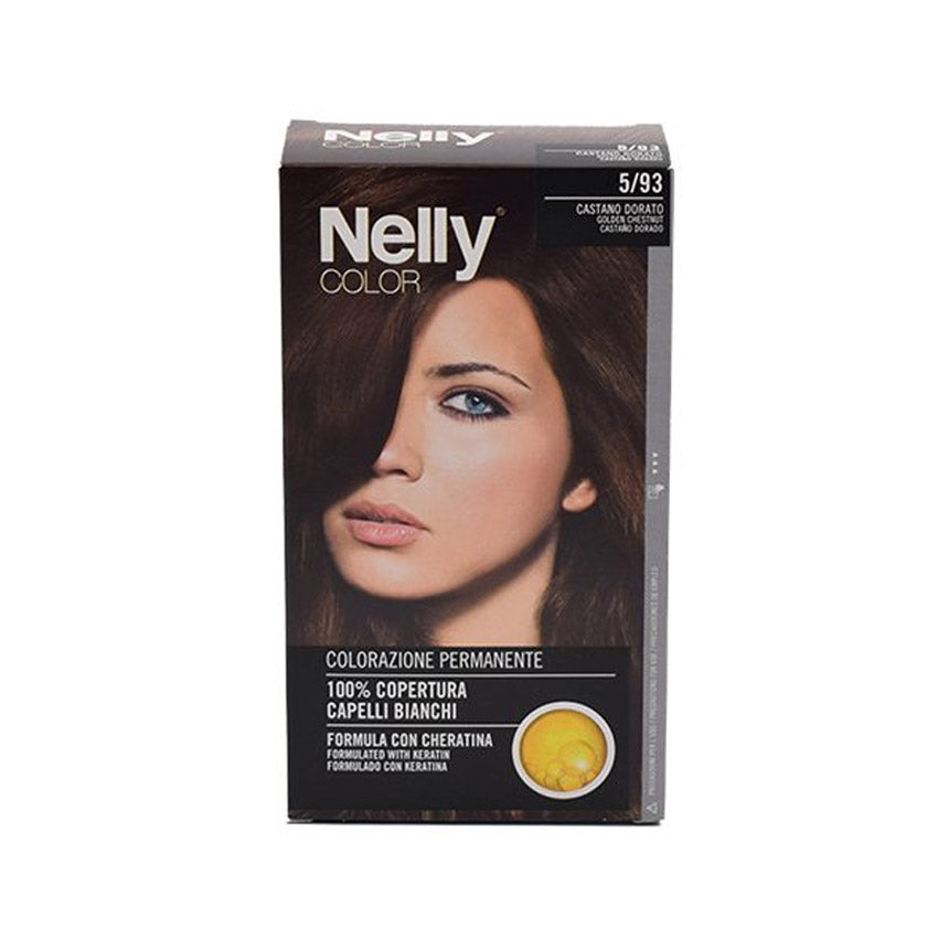 Nelly Set Color Hair Dye 50+50 ml - 5/93 Golden Chestnut