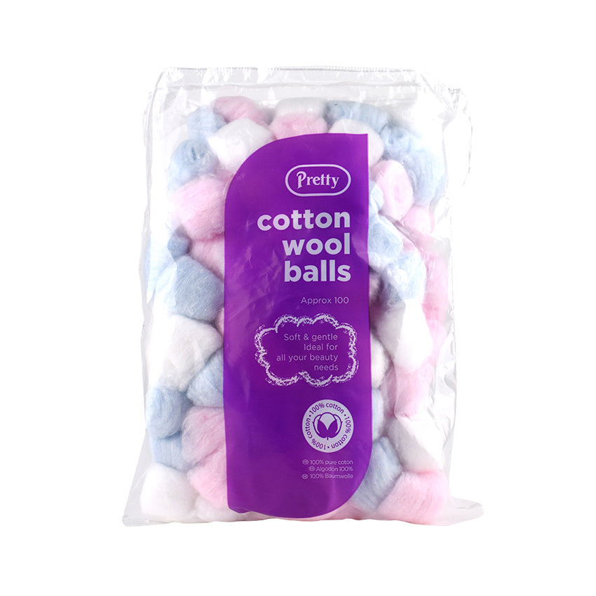 Pretty Color Cotton Balls - 100