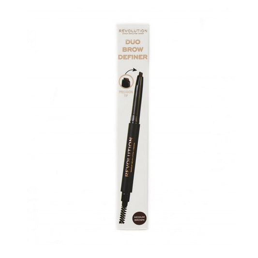 Revolution Duo Brow Definer Pencil - Medium Brown