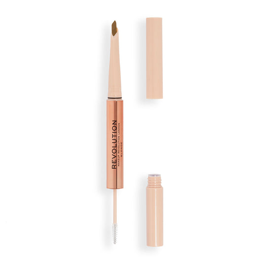 Revolution – Eyebrow pencil Fluffy Brow Filter Duo – DARK BROWN