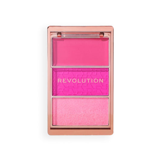 Revolution - Icon Blush Blush Palette - Hot Pink Flag