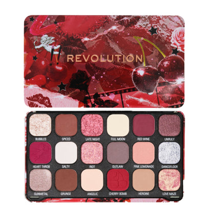 Revolution Forever Flawless Eyeshadow Palette - Cherry Rebel Red