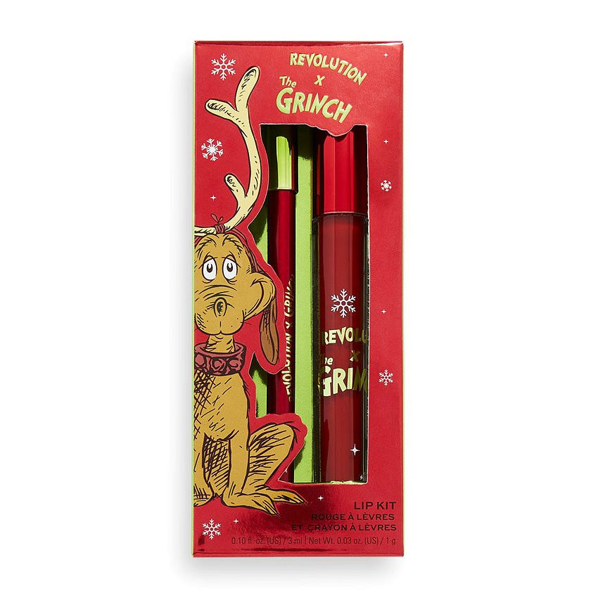 Revolution The Grinch X Revolution Little Max Lip Set