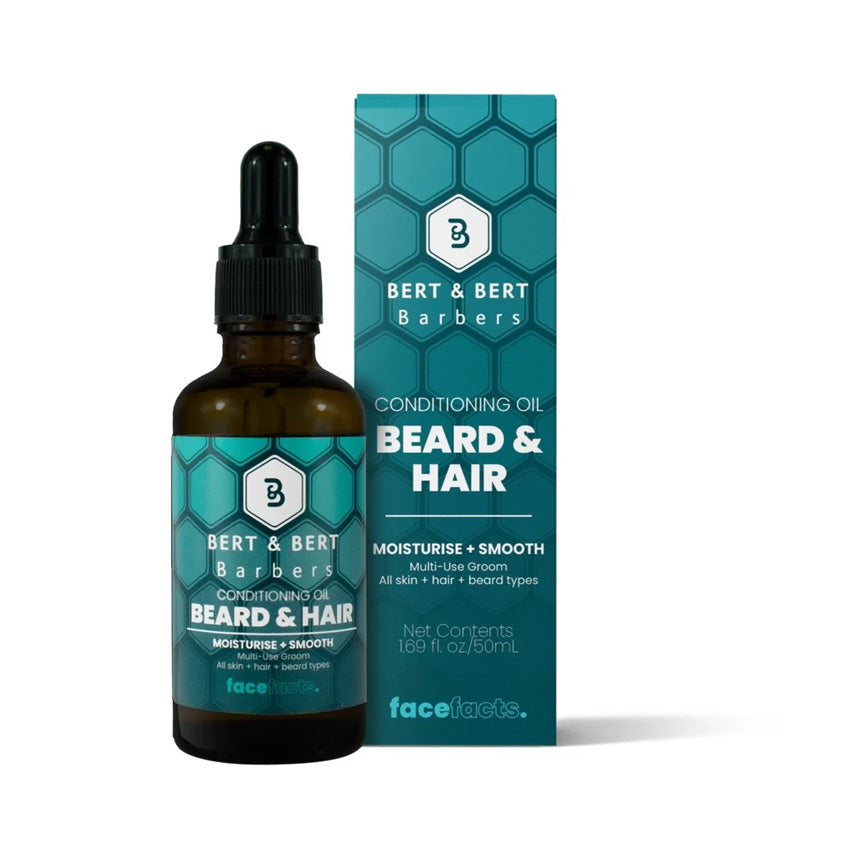 Face Facts Bert &amp; Bert Beard &amp; Hair Conditioning Oil - 50ml