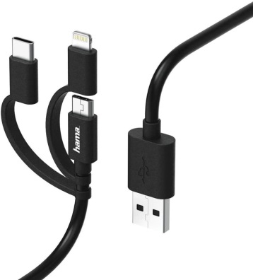 Hama Cable MicroUSB, Type-C, Lightning
 183225