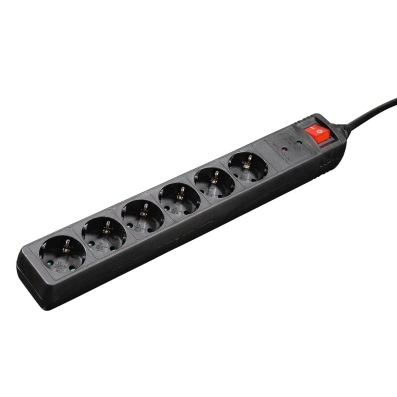 Hama Kabllo vazhduese elektrike   6-priza, 3m
137258