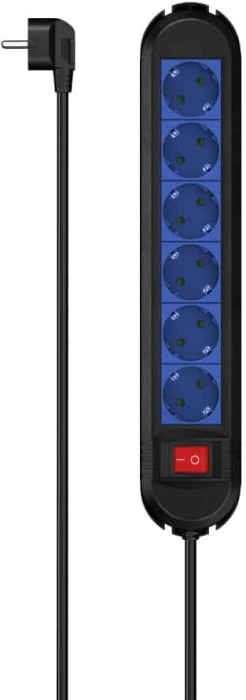 Hama Kabllo vazhduese elektrike "Color"  6-priza, 1.5m, 
223040