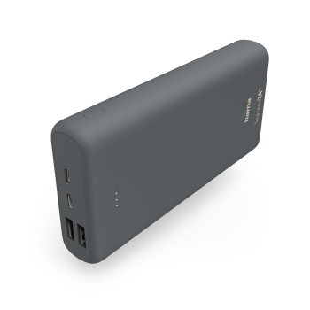 Hama "Supreme 24HD" Fast Charge Power Pack, 24000 mAh, 3 Outputs: 1 x USB-C, 2 x USB-A
 201670