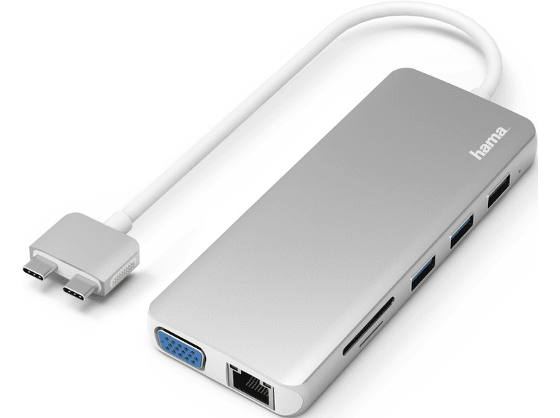 Hama USB-C-Hub, "Connect2Mac", Multiport per Apple MacBook Air & Pro, 12 Porte
200133