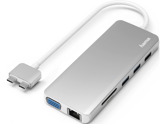 Hama USB-C-Hub, "Connect2Mac", Multiport per Apple MacBook Air & Pro, 12 Porte
200133