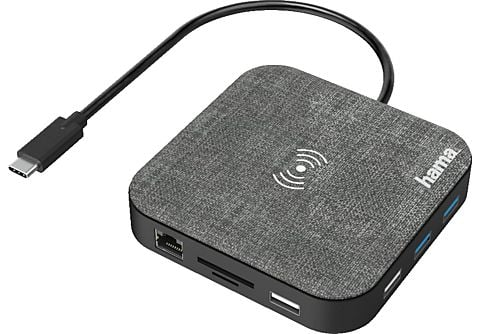 Hama USB-C-Hub, "Connect2QiCharge", Karikimi me valë, Multiport, 12 porte
200134