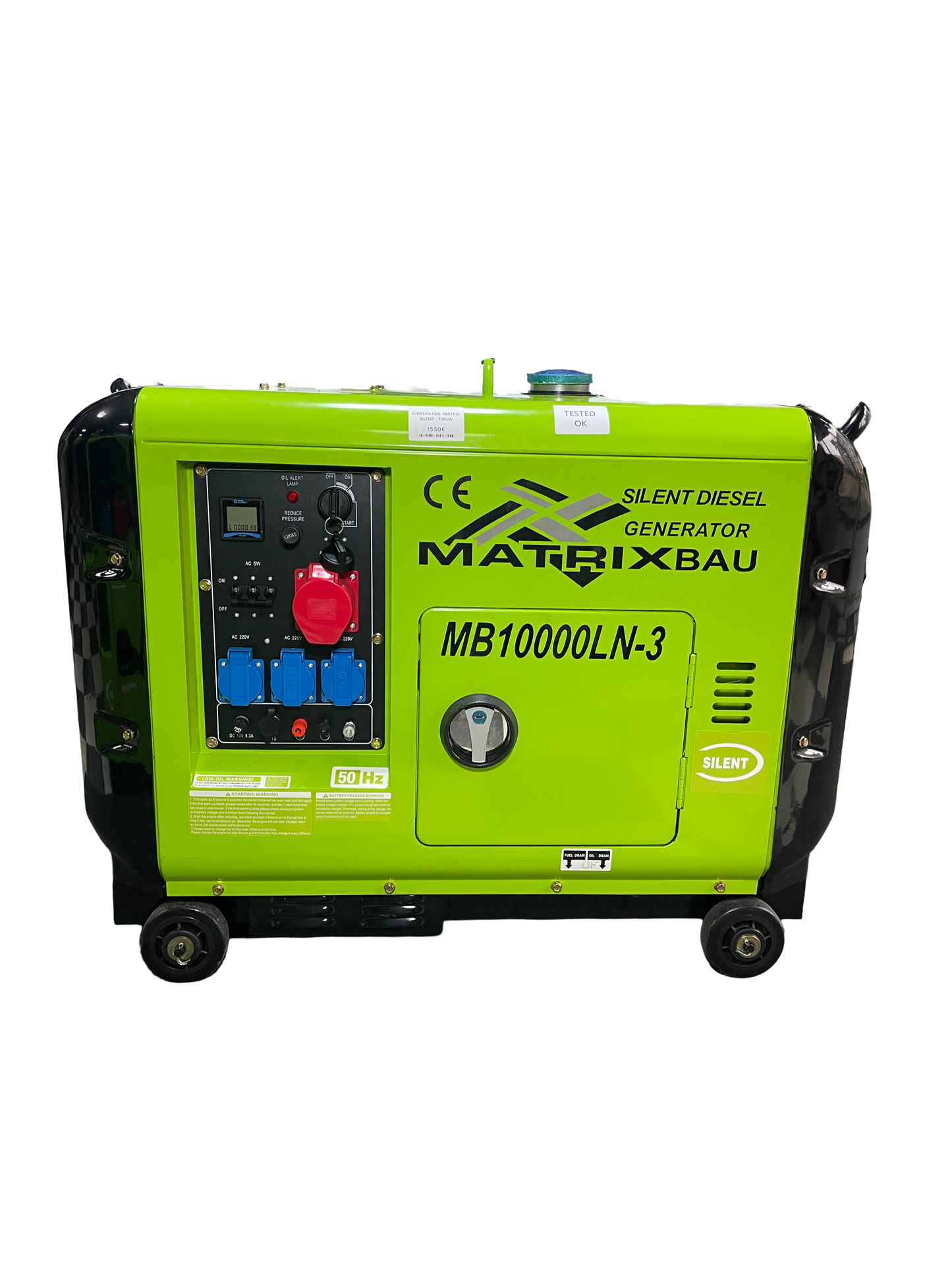 Gjenerator Silent Dizel-Matrix Bau Mb10000LN-3 Trefaz