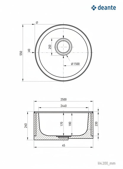 Lavaman+Rubinet Deante ZHCD0813