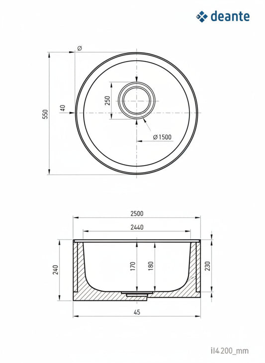 Lavaman+Rubinet Deante ZHCD0813