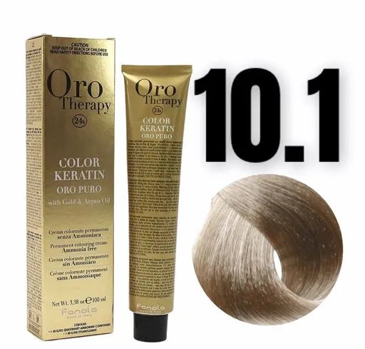 Ngjyrë për flokë Fanola Oro Therapy, 10/1, 100 ml + Hidrogjen 150ml gratis