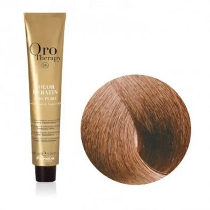 Ngjyrë për flokë Fanola Oro Therapy, 8/14, 100 ml + Hidrogjen 150ml gratis