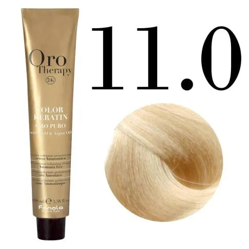 Ngjyrë për flokë Fanola Oro Therapy, 11/0, 100 ml + Hidrogjen 150ml gratis