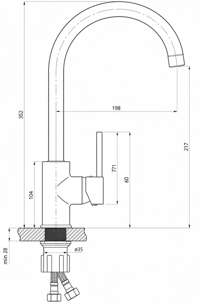 Rubinetë Deante Nemezja BEN_562M
