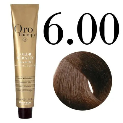 Ngjyrë për flokë Fanola Oro Therapy, 6/00, 100 ml + Hidrogjen 150ml gratis