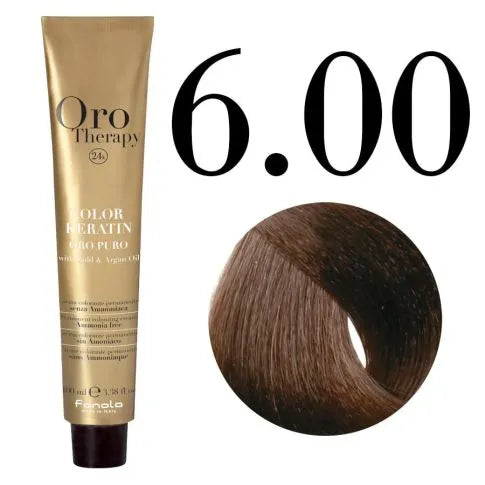 Ngjyrë për flokë Fanola Oro Therapy, 6/00, 100 ml + Hidrogjen 150ml gratis