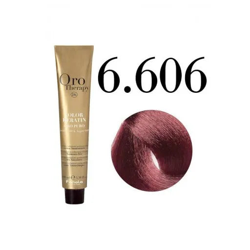 Ngjyrë për flokë Fanola Oro Therapy, 6/606, 100 ml + Hidrogjen 150ml gratis