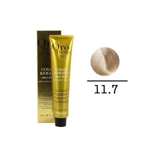 Ngjyrë për flokë Fanola Oro Therapy, 11/7, 100 ml + Hidrogjen 150ml gratis