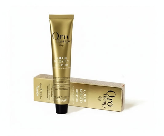Ngjyrë për flokë Fanola Oro Therapy, 6/1, 100 ml + Hidrogjen 150ml gratis