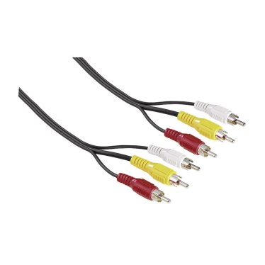 Hama Audio/Video Stereo Cable 3 RCA - 3 RCA, 2 m 43134