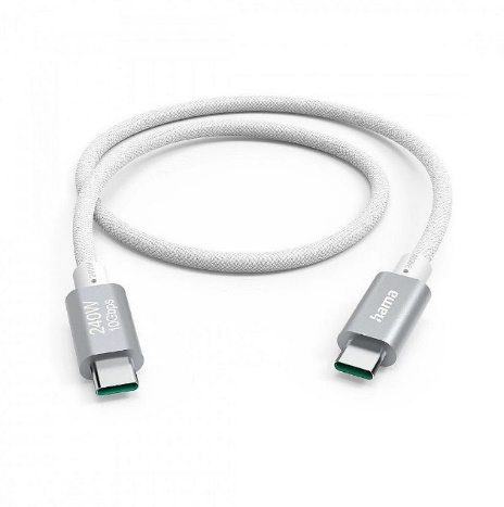 Hama Cable USB-C - USB-C, 240W, "Full-Featured", USB 3.2 Gen2.10Gbit/s, 1.5m
 201724
