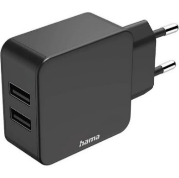 Karikues Hama 2x USB-A, 2.4 A, 12 W, i zi
223371