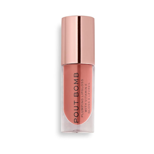 Makeup Revolution Pout Bomb Plumping Lip Gloss - Kiss Nude