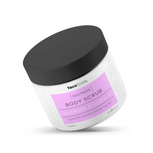 Face Facts De-Stress Lavender &amp; Vanilla Body Scrub - 400g