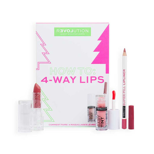 Revolution How To: 4-Way Lips Makeup Gift