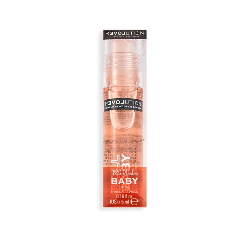 Revolution Relove Baby Roll Lip Oil - Papaya