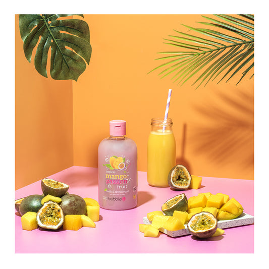 Bubble T Mango &amp; Passion Fruit Smoothie Bath &amp; Shower Gel 500ml