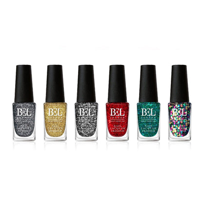 BEL London Razzle Dazzle Nail Set - 6 Pack Nail Polish Set