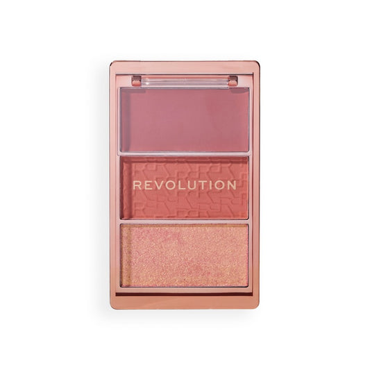 Revolution - Icon Blush Blush Palette - Aura Points Rose