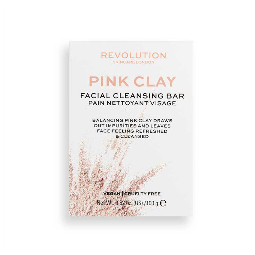 Revolution Skincare Pink Clay Solid Facial Soap