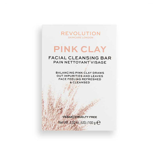 Revolution Skincare Pink Clay Solid Facial Soap