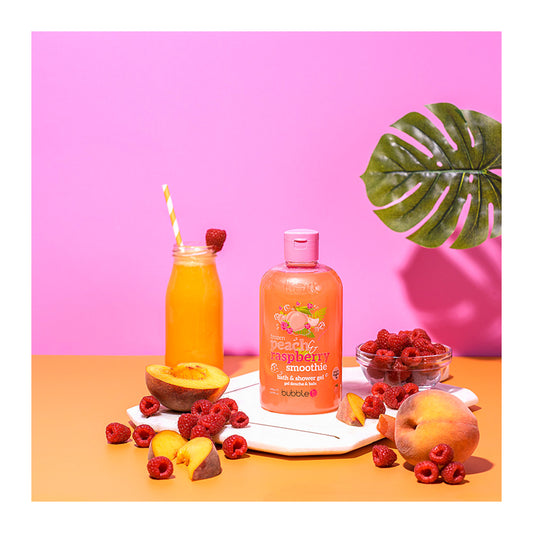 Bubble T Peach &amp; Raspberry Bath &amp; Shower Gel 500ml