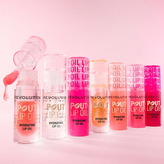 Revolution Pout Lip Oil - Raspberry Pink